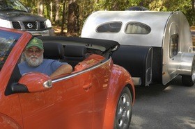 Example of a small car towing a teardrop trailer. photo by Airstream Life on Flickr small-car-towing-teardrop-trailer-by-Airstream-Life.jpg