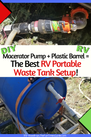 DIY RV Portable Waste Tank Setup