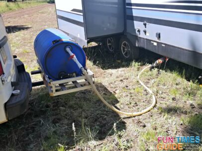 The Easiest Way To Deal With RV Waste: Use An RV Macerator Pump + An RV Portable Waste Tank!