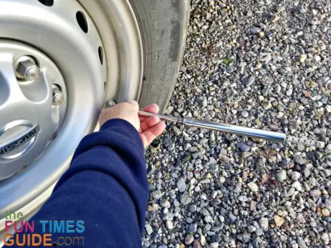 An important spring RV maintenance task is the simple checking of RV tire pressure.