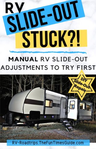 RV slide-out stuck? Manual RV slide-out adjustments to try first!