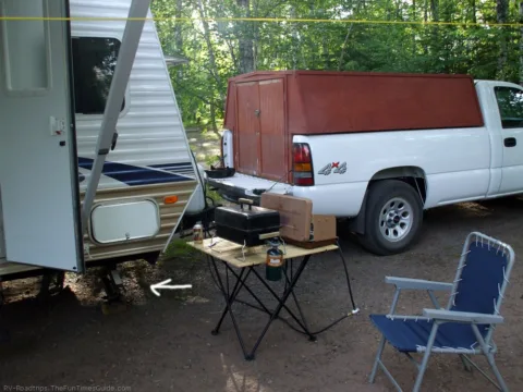 This is my RV with RV stabilizer jacks underneath.