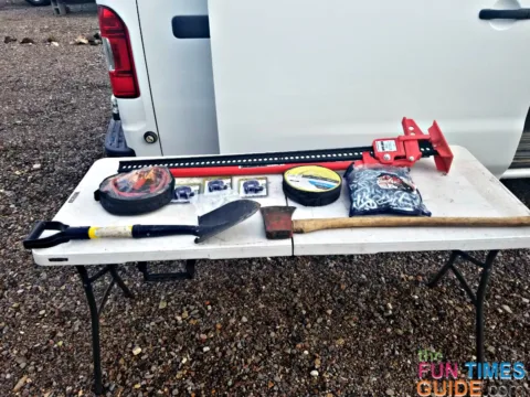 These are some of my RV self-rescue tools that I always have on board.