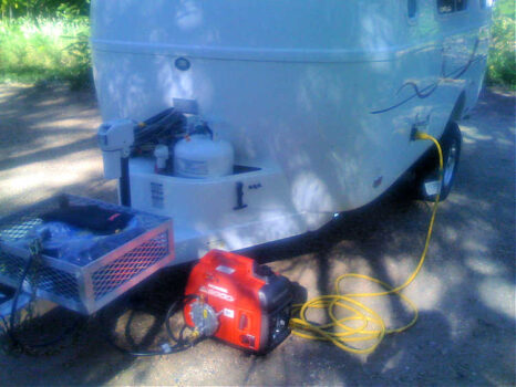 This is an example of a portable RV generator.