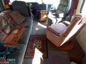The finished look... my DIY RV carpet installation is now complete! photo by Curtis at TheFunTimesGuide.com rv-carpet-installation-complete