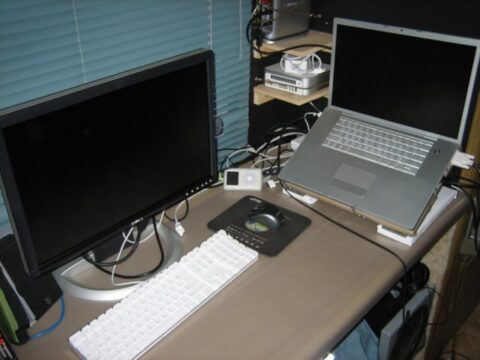 The computer workstation of fulltime RVers. 