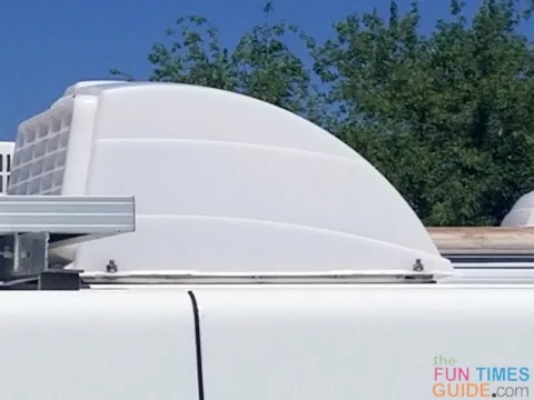 RV roof vent covers allow you to leave the roof vents open -- so heat and moisture can escape.