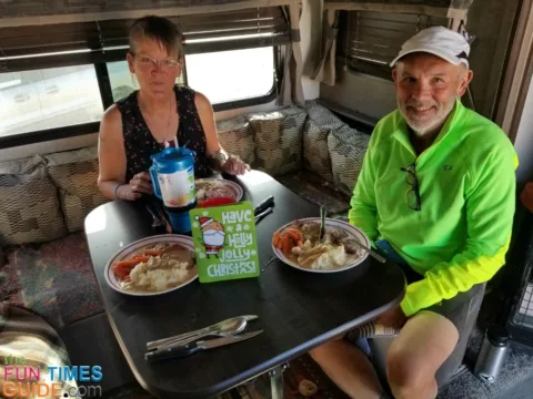 One of the many holiday feasts that I've prepared and cooked in my RV.