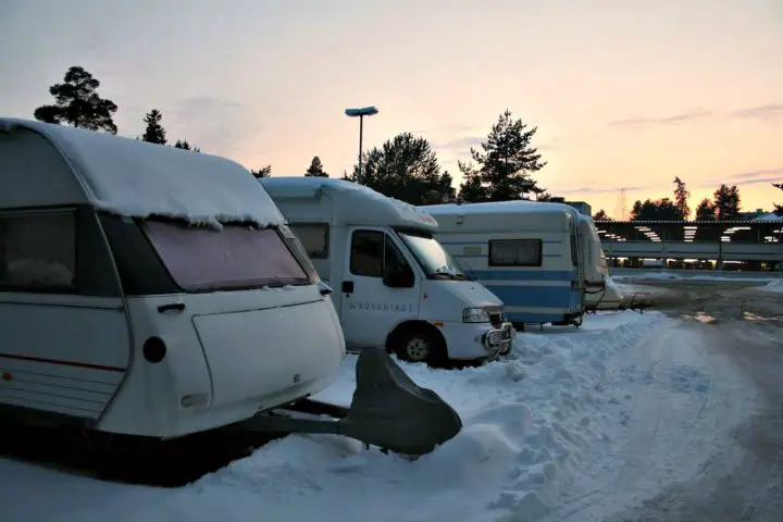 Excessive snow load on an RV roof can lead to leaks and structural problems.