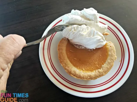 Whipped topping is required for all RV Thanksgiving pies!