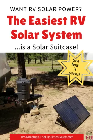A solar suitcase is the easiest RV solar system to use